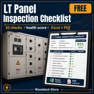 LT Panel & DB Monthly Inspection Checklist