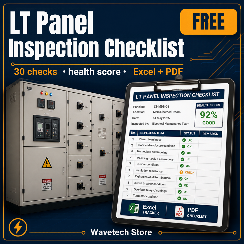 LT Panel & DB Monthly Inspection Checklist