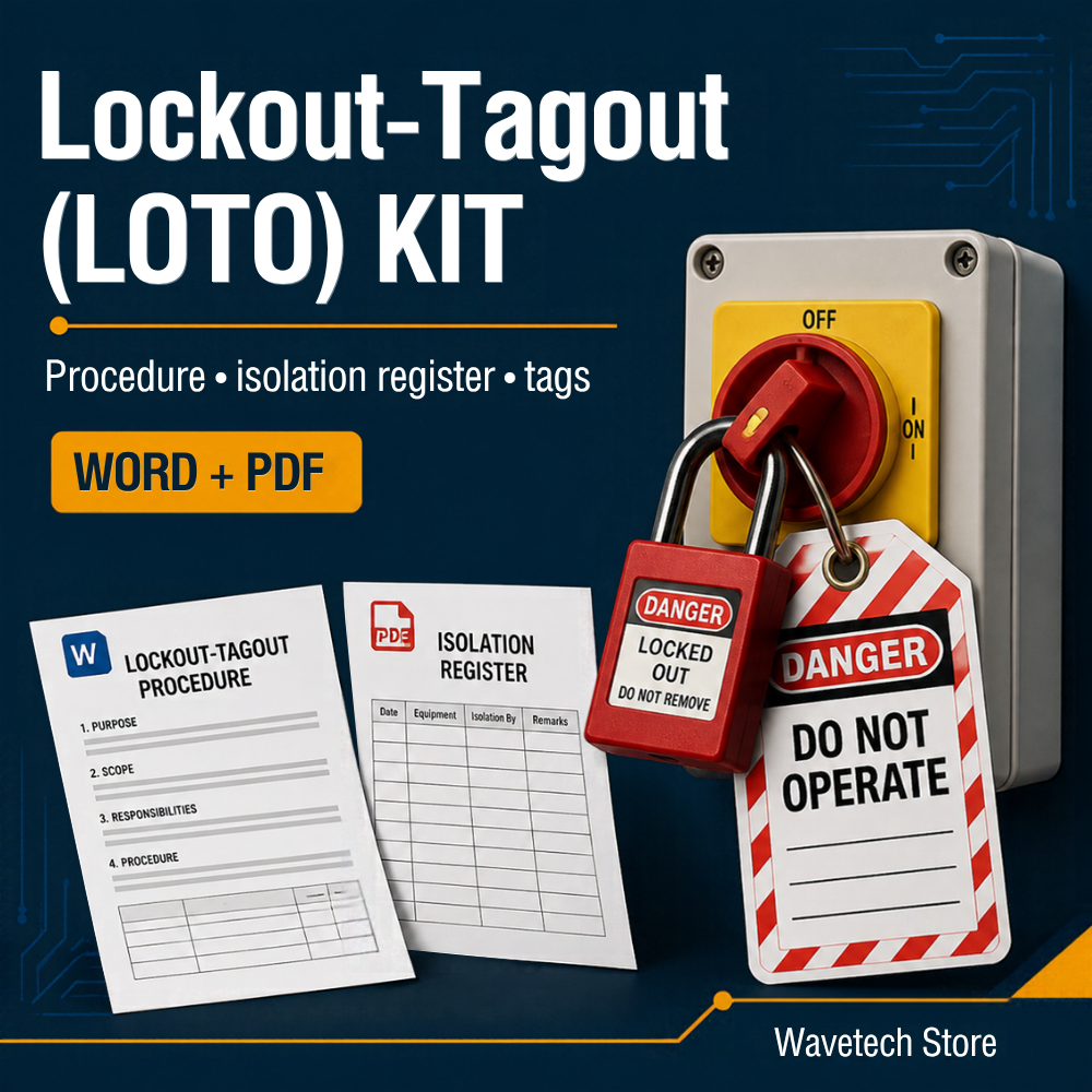 Lockout-Tagout (LOTO) Procedure Kit